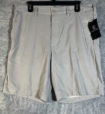 PGA Tour NWT Men's Gray Checked Golf Shorts Size 36 Comfort Stretch SPF 50