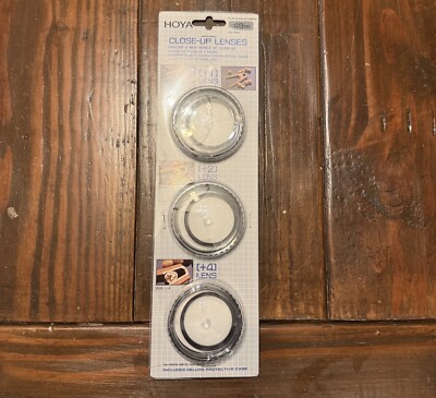 NEW HOYA Close UP Lenses 49mm +1 +2 +4 Lens Set SEALED made in Japan