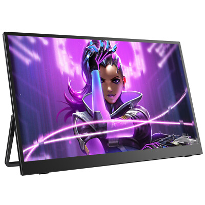 UPERFECT 17.3'' 4K Portable Monitor 3840*2160 with Kickstand External For Xbox PS