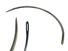 C.S. Osborne Light Gauge Curved Round Point Upholstery Needles 2 - 8" No.501.5