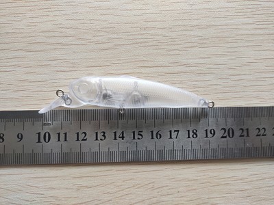 10pcs Unpainted Blank Lure Body Crankbait Minnow 60mm 3g Fishing