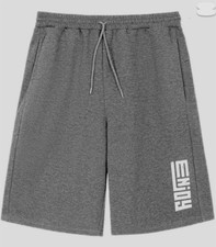 Men's Lightweight Fleece Short Drawstring Closure with Pockets