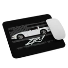 Tapis de souris voiture blanc vette C4 ZR1 ZR 1 années 80