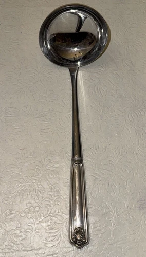 Alden Fiddle Shell Towle Ladle Soup Sterling Silver 925 Handle HH 8" Serving SS
