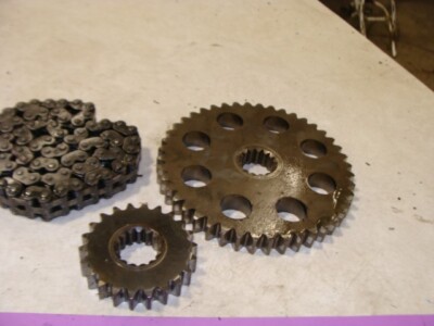 1998 97-99 SKIDOO MXZ 440 drive chain gear sprocket set 22 44T