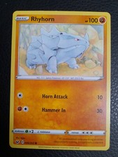 Rhyhorn 96/202 Sword and Shield Base Set Excellent Condition