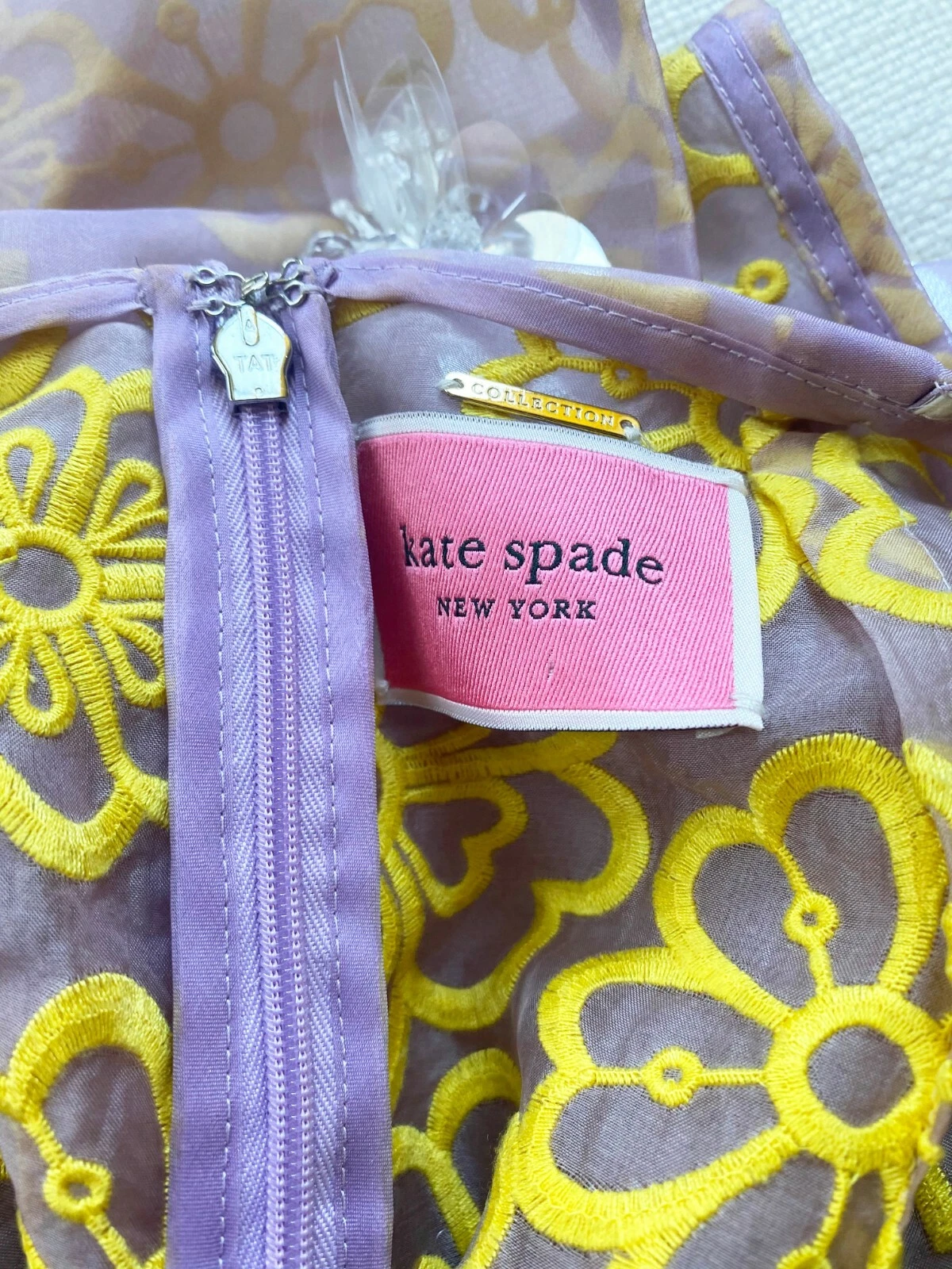 Abito abbellito Kate Spade Collection $1395 edizione limitata passerella. US4 6