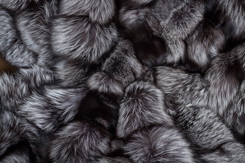 1391 Large Silver Fox Throw with special processing Pelt Blanket Real Fur Cover - Picture 8 of 11