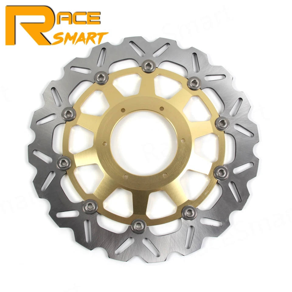 Rotores de freno delanteros flotantes dorados para Honda CBR929RR 2000 2001 CBR954RR 2002 2003 Foto 3 de 4