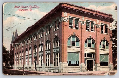 Postcard Star Courier Building Kewanee Illinois    E-4