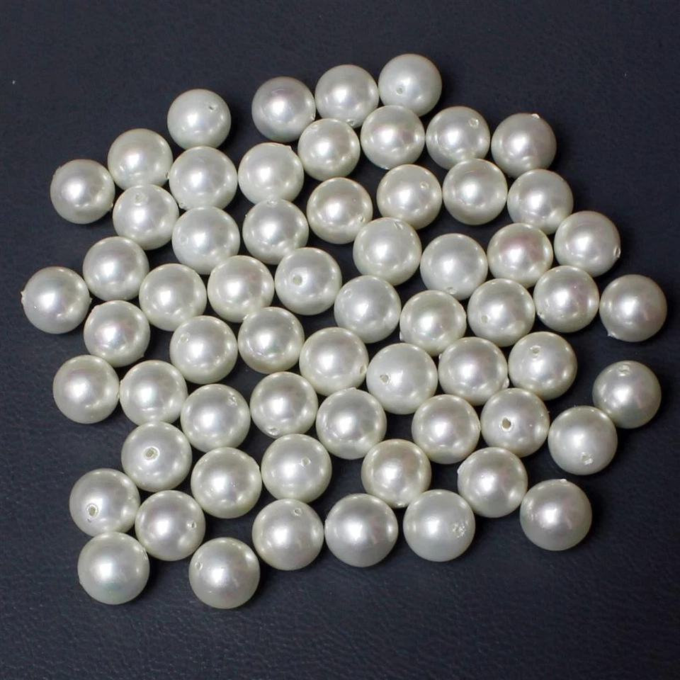 Wholesale Lot of 8.5mm Round Top Grade Loose Shell Pearl Gemstone Full Drilled - Image 3 of 4