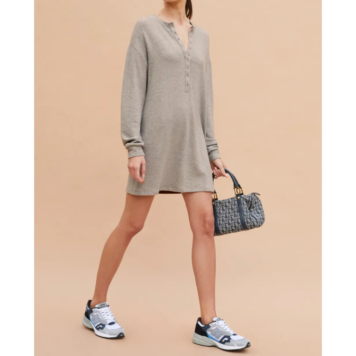 Reformation Grey Kimber Dress Sz S