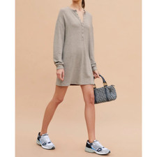 Reformation Grey Kimber Dress Sz S