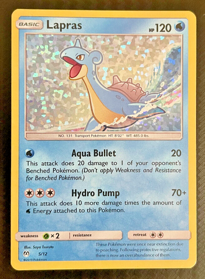 マックポケカ POKEMON TCG • Lapras McDonald's 2019 5/12 HOLO PROMO RARE CARD NM
