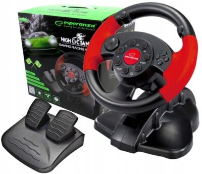 Lenkrad und Pedale Esperanza EG103 USB für PC / PSX / PS2 / PS3 