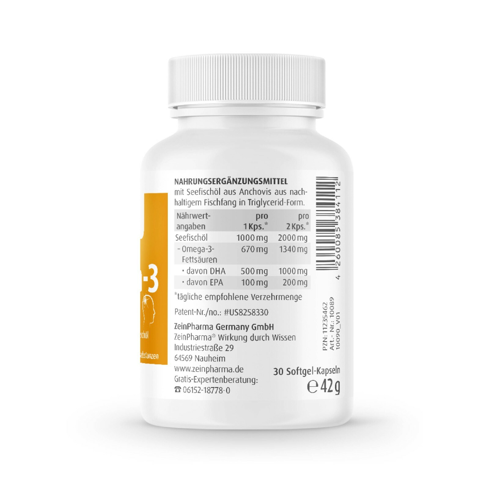 Omega 3 Gold Brain Edition (30 capsules) 500DHA 100EPA ZEINPHARMA eBay