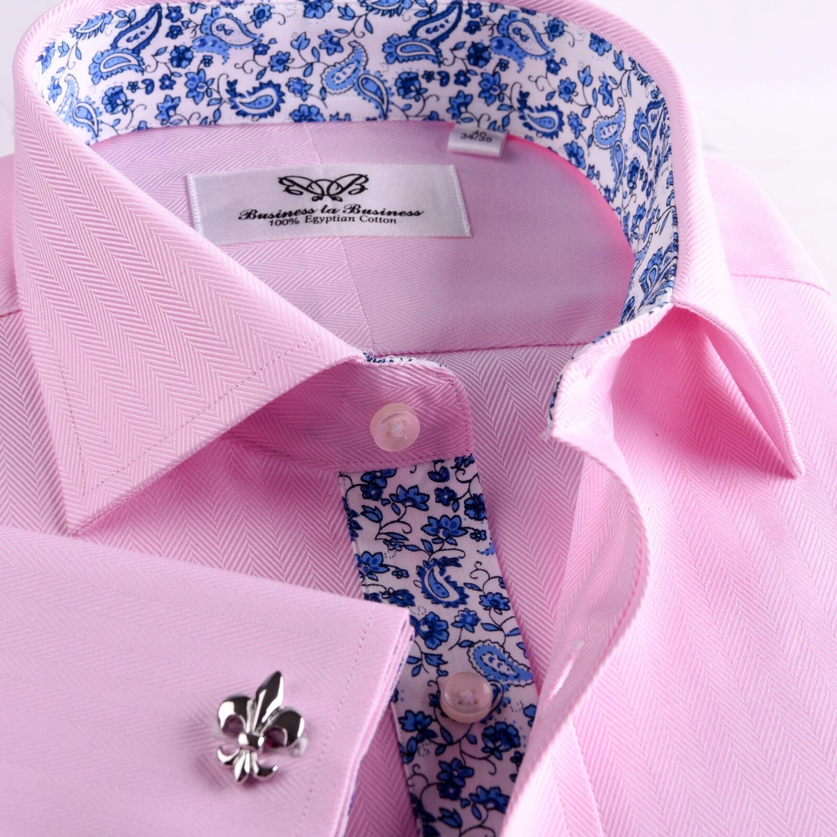 pink paisley dress shirt Barry. Wang Raspberry Pink Stage Shirt for Man Paisley Jacquard Woven Silk Heavy Metal Dress Shirt, L