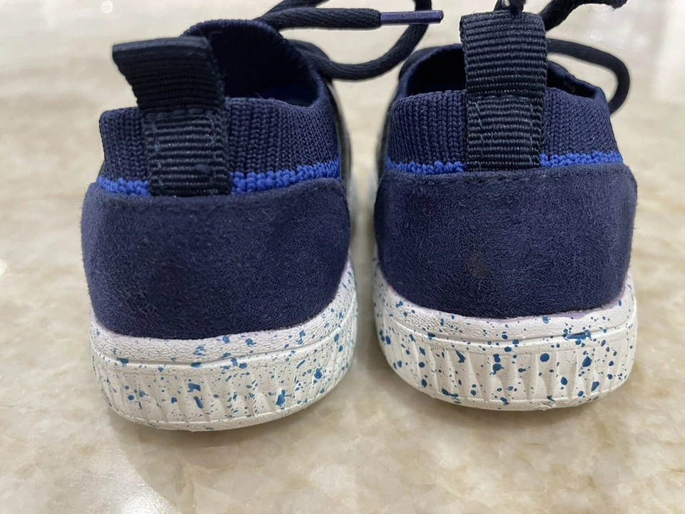 Bebé Gap 6-12 Meses Niño Zapatos Atléticos Sin Cordones Tenis Azul Marino Foto 4 de 4