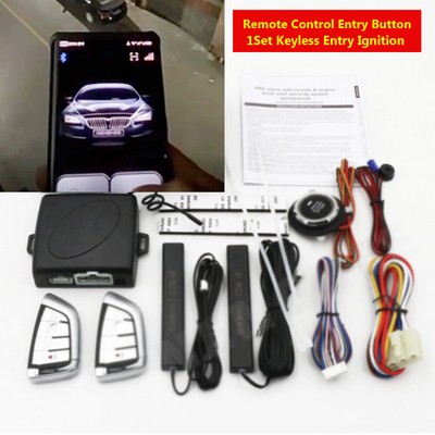 Keyless Entry Engine Start Alarm System Push Button Remote Starter Stop Car Auto
