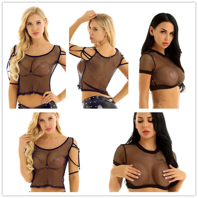 fishnet cover up top