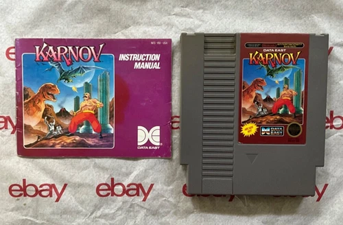 Karnov (NES) Cartridge and Instruction Manual Only!  No box.  Not Complete.