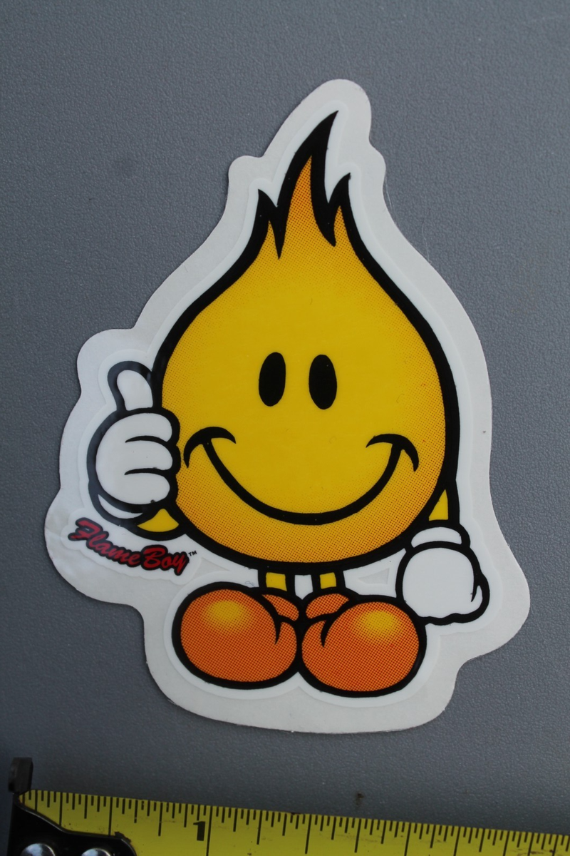World Industries Clear OG Flame Boy Wet Willy Z87A Vintage
