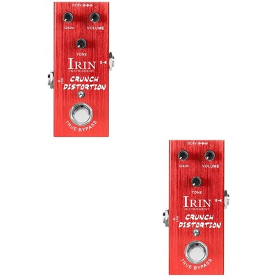  2 Stück Verzögerungspedal UK-Stil Verzerrung E-Gitarre Pedal Analog Delay