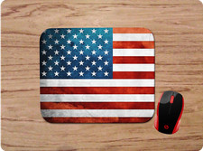AMERICAN FLAG DISTRESSED LOOK PATRIOTIC CUSTOM MOUSE PAD NONSLIP NEOPRENE