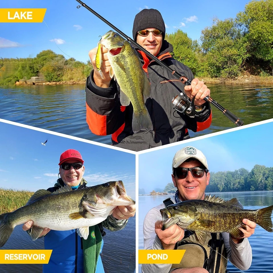 Fishing Rod and Reel Combo Telescopic Spinning Kit for Freshwater and Saltwater - Image 4 of 4