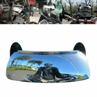 Motorcycle Windshield Rearview Blind Spot Mirror 180° Wide Angle Universal SU