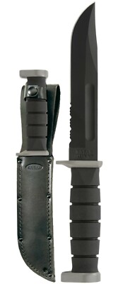 KA-BAR 1283 D2 Extreme Fighting/Utility Knife w/ Leather Sheath