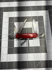 Wenger Alpine Backpacker Camper Pocket Knife Swiss 85MM Red 8620 