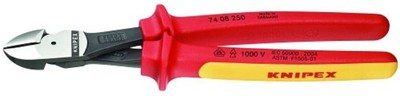 KNIPEX Tools - High Leverage Diagonal Cutters, 1000V Insulated (7408250SBA), ...