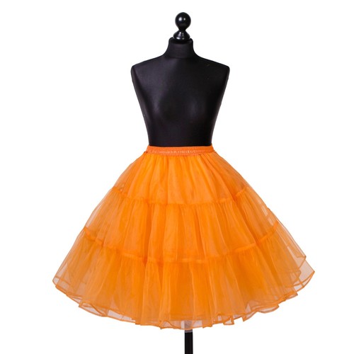 Falda de tul enaguas falda de maduración Tü falda de ballet calzada S-XXXL naranja moda - Imagen 3 de 10