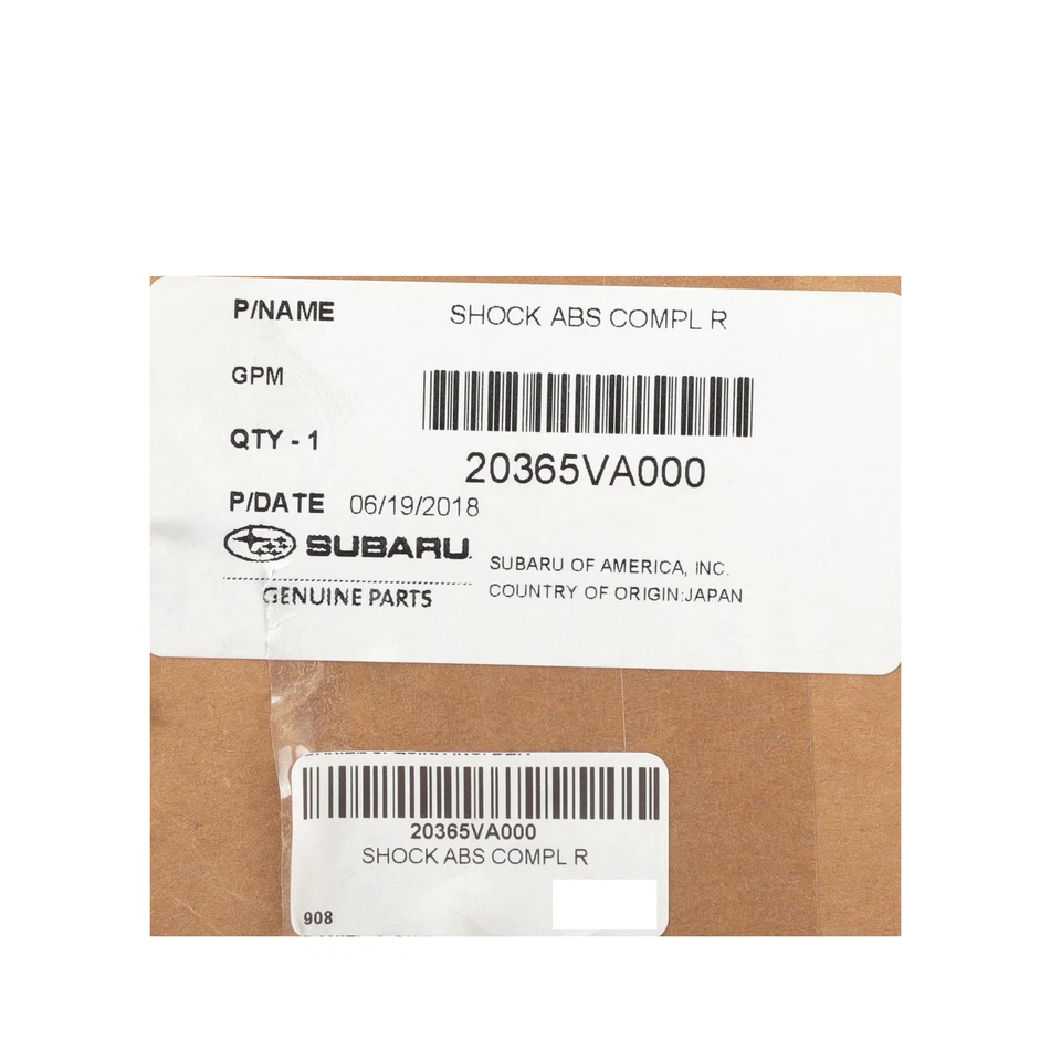 OEM NEW 2015-2019 Subaru WRX STI 2.5L Suspension Strut Shock Absorber 20365VA000 - Image 3 of 3