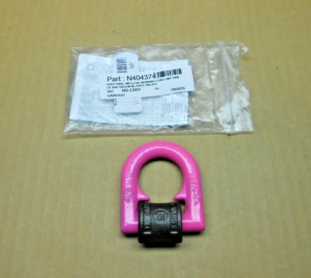 1 NEW RUD CHAIN 7993035 WELDON HOIST RING 180 PIVOT 3300 LB CAPACITY