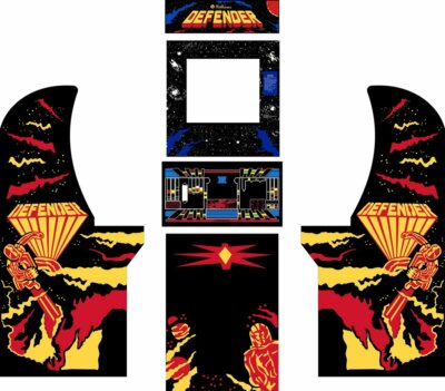 Arcade1up Arcade Cabinet Graphic Decal Complete Kits ...