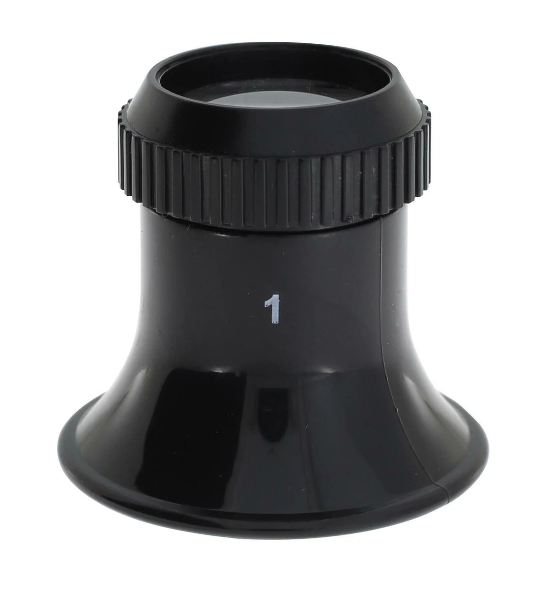 Loupe Horotec En Plastique Noir Avec Bague Vissée Aluminium - Grossissement 5.75x - Neuf Avec étiquettes