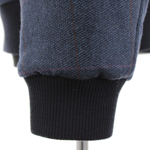 Luciano Barbera NWT Cashmere Wool Hooded Jacket Size 54 (XL US) In Blue Plaid - Picture 3 of 12