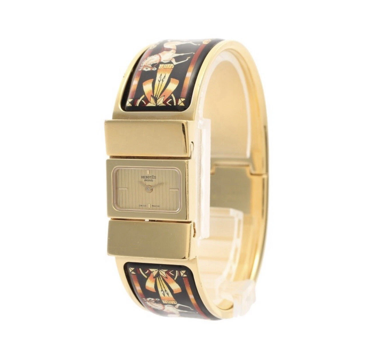 HERMÈS ✨Orologio Hermes Collezione Loquet Bracciale Oro