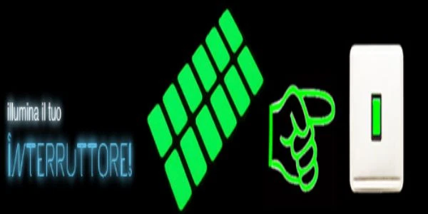INTERRUTTORE LUCE ADESIVO FOSFORESCENTE FLUORESCENTE SI ILLUMINA AL BUIO 3M™