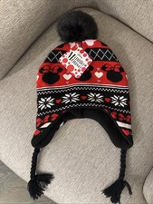 NWT Disney Minnie Mouse Winter Hat Cap/ Beanie Little Girl Mickey Sz 4-16 Youth