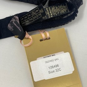 Agent Provocateur Deziree SOIREE Black Wet Look Bra 32C NWT $845