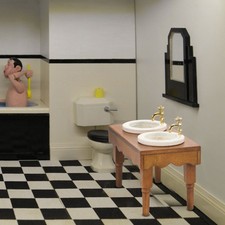  Doll House Bathroom Sink Accessories Doll-house Mini Furniture Dollhouse