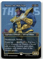 Thanos, the Mad Titan [Borderless] #376 Prices | Magic Marvel