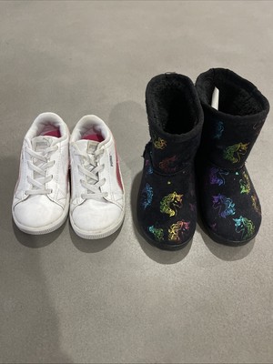 Girls Shoes Bundle Of Two Puma Sneakers Anko Ugg Boots Size 9
