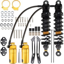 Remote Reservoir Rear Suspensions Shocks For Harley Road King Street Glide 14-23