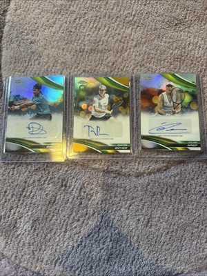 (Tennis Auto 3x) /50 Tristan Boyer Daniel Rincon Celine Naef Topps Chrome 2025