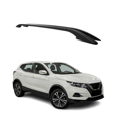 Aluminium Roof Rack Side Rails for Nissan Qashqai 2014-2021 Black 2Pcs