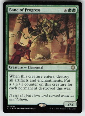 Bane of Progress 99 Commander: Lorwyn Eclipsed Magic: The Gathering TCG NM